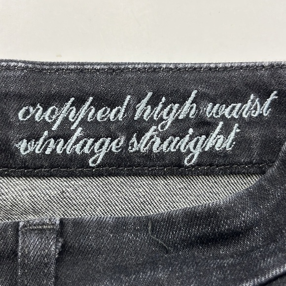 7 For All Mankind Cropped High Waist Vintage Straight Size 25 - Picture 9 of 16
